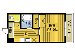 ロッヂ宮法師 E棟 4階