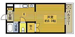 ジョイフル政所 1Kの間取図画像