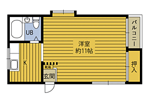 ヌーヴェル岩田 102 ｜ 大分県大分市岩田町１丁目（賃貸マンション1R・1階・27.00㎡） その2