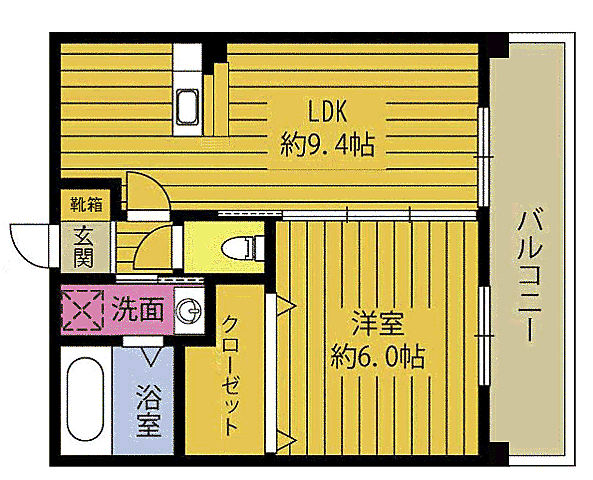 エスポワール萩原 502｜大分県大分市萩原１丁目(賃貸マンション1LDK・5階・35.10㎡)の写真 その2