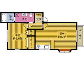 クレドール21 201 ｜ 大分県大分市萩原１丁目（賃貸アパート1LDK・2階・44.52㎡） その2