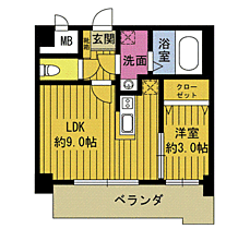 アージョスパジオＰＯＮＩ 201 ｜ 大分県大分市高城本町（賃貸マンション1LDK・2階・32.33㎡） その2