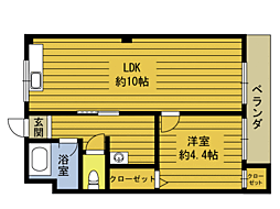 ＡＰ新栄 2階1LDKの間取り