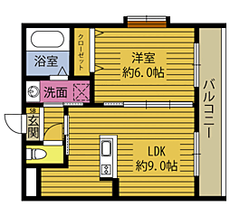 グリーンビル日岡 4階/401