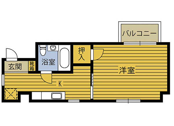 グリーンビル 303｜大分県大分市千代町３丁目(賃貸マンション1DK・3階・19.78㎡)の写真 その2