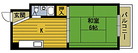 玉井ビル 305 ｜ 大分県大分市長浜町３丁目（賃貸マンション1K・3階・25.00㎡） その2