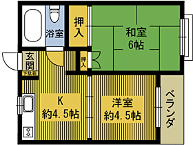 第3園田ビル 203 ｜ 大分県大分市大字三芳志手（賃貸マンション2K・2階・35.00㎡） その2