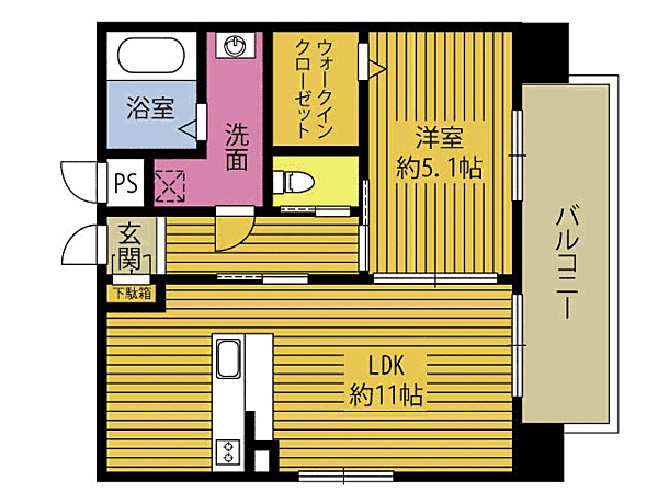 Ｇｒａｎｄ　ＪＡＤＥ寿町 403｜大分県大分市寿町(賃貸マンション1LDK・4階・40.26㎡)の写真 その2