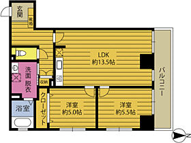 ガレリア竹町ビル 302 ｜ 大分県大分市中央町２丁目（賃貸マンション2LDK・3階・58.33㎡） その2