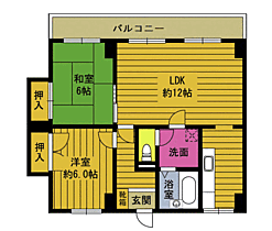 ラフィネ八幡 302 ｜ 大分県大分市大字八幡（賃貸マンション2LDK・3階・53.76㎡） その2