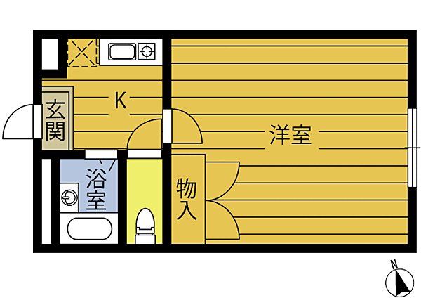 レガーロ田尻 203｜大分県大分市大字田尻(賃貸アパート1K・2階・23.18㎡)の写真 その2