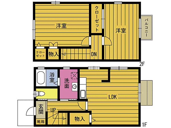 プライムコート羽屋II 211｜大分県大分市大字羽屋(賃貸アパート2LDK・1階・64.20㎡)の写真 その2