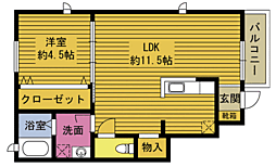 SwallowTail 1LDKの間取図画像