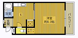 VILLAPLACEOITAB 1DKの間取図画像