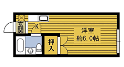 アルフォート ワンルームの間取図画像