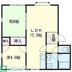 グリーン・シャトレA 2LDKの間取図画像