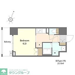 レジデンス鶴間駅前 1Kの間取図画像