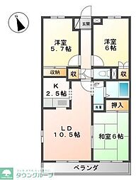 グレースヴィラ 3LDKの間取図画像