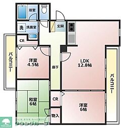 ヴィラソレイユ 3LDKの間取図画像