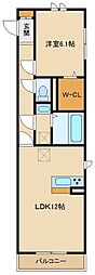 ファーストステージ本厚木 1LDKの間取図画像