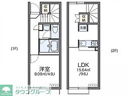 レオネクストあかつき 1LDKの間取図画像