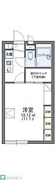 レオパレスセントヴィラージュ2 1Kの間取図画像