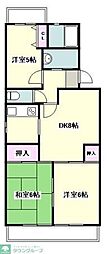 アーバンピアンカ 2LDKの間取図画像