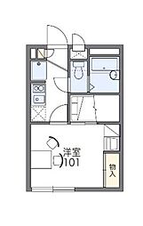 レオパレススコッツカーク 1Kの間取図画像
