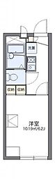 レオパレスメローネ6 1Kの間取図画像