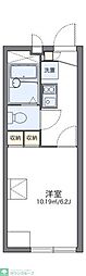 レオパレスフォンティーヌ 1Kの間取図画像