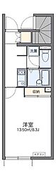 レオパレスソワメゾン4 1Kの間取図画像