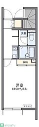 レオパレスソワメゾン4 1Kの間取図画像