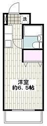 カーサよねやま 1Kの間取図画像