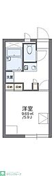 レオパレスSORAI2000 1Kの間取図画像