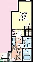 ブリックス本厚木 1Kの間取図画像