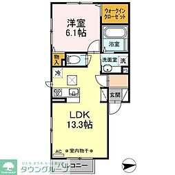 シャルム 1LDKの間取図画像