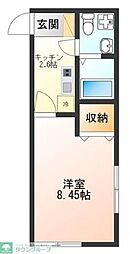 Reblanche～リブランシェ～ 1Kの間取図画像
