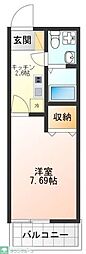 Reblanche～リブランシェ～ 1Kの間取図画像