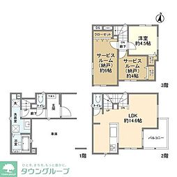 Kolet座間相武台#03 1階2SLDKの間取り
