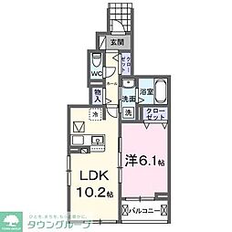 間取図画像 1LDK