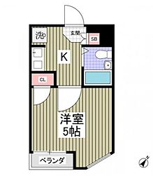 間取図画像 1K