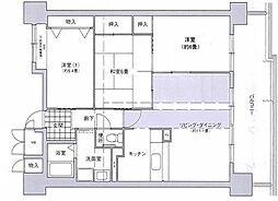 コーシャハイツ酉島 3LDKの間取図画像