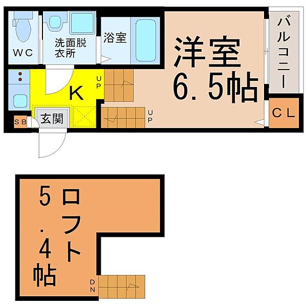 愛知県名古屋市中村区靖国町３丁目(賃貸アパート1K・2階・20.96㎡)の写真 その2