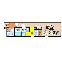 間取図画像 1K