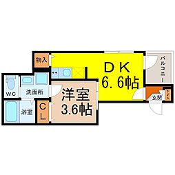 間取図画像 1DK