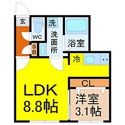 間取図画像 1LDK