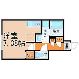 BrancheAOI ワンルームの間取図画像
