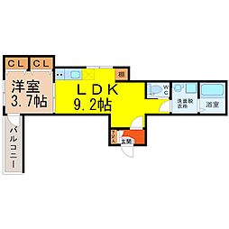 LOTUS 1LDKの間取図画像