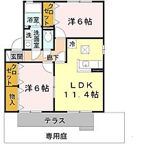 Quatre Saisons B  (カトルセゾンB棟)  ｜ 大阪府柏原市太平寺２丁目（賃貸アパート2LDK・1階・55.50㎡） その2