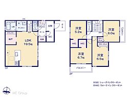 宮代町川端2期　新築一戸建て　全3棟